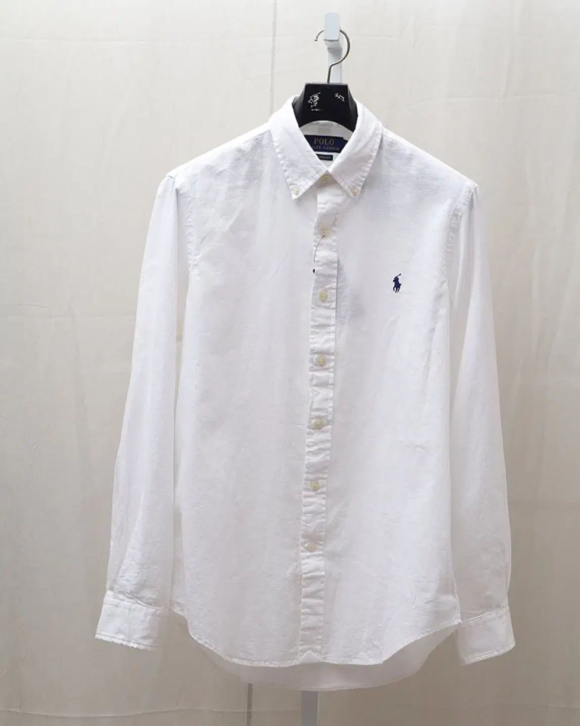 XL ポロ Ralph Lauren ラルフローレン クラシックフィット リネン シャツ 白