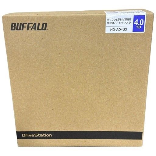 C991 D BUFFALO バッファロー HD-AD4U3 外付けハードディスク パソコン-テレビ録画用 4.0TB