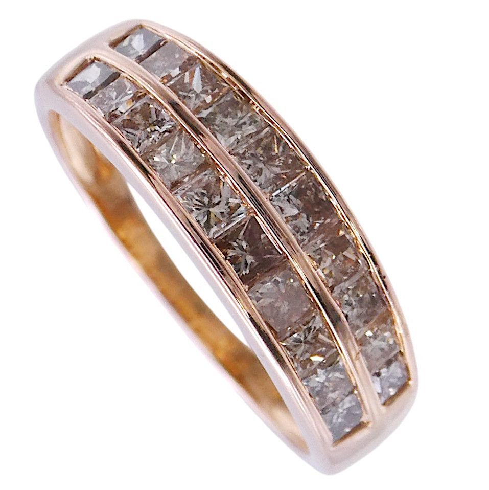 リング K18PG ブラウンダイヤモンド1.00ct 12号 - メルカリ
