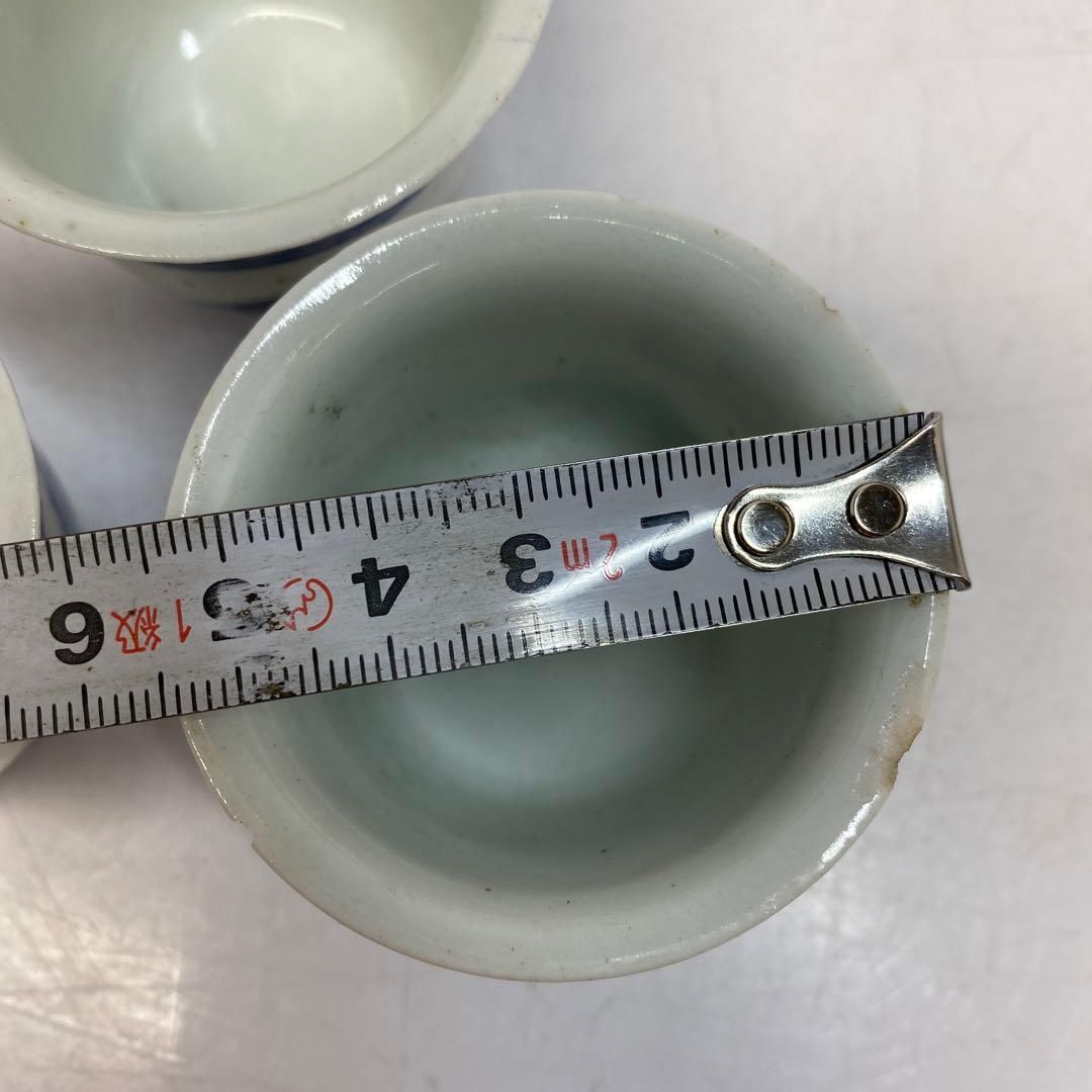 中国清時代 雍正年製 青花 煎茶碗3客 タニチ 東さ6-0422⑥