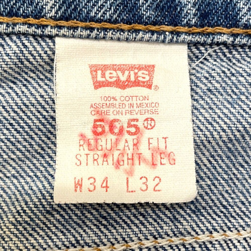 リーバイス Levi's 505 デニム パンツ テーパード 色落ち ヒゲ W34 L32