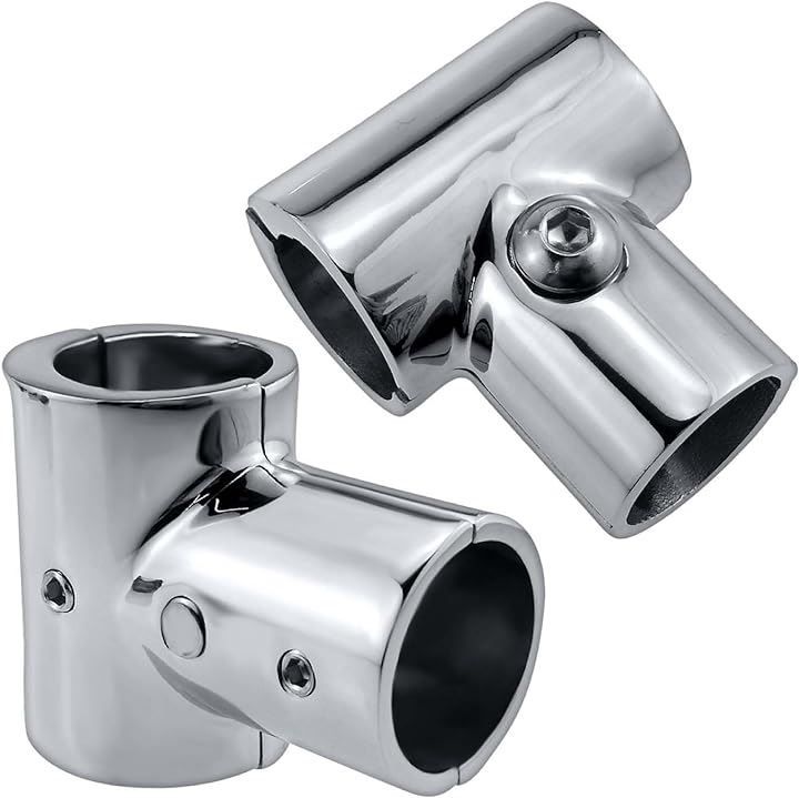 Optimister オーニング テント 自作用 ステンレス パイプフォーク パイプ用 取付金具 SU316 22mm 2個