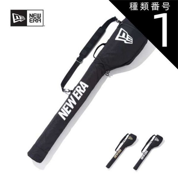 種類1：BLK/WHT/F ニューエラ ゴルフ NEW ERA GOLF RANGE CASE (13061336 / 13061337) レンジケース ワードマーク フラッグロゴ ゴルフクラブケース (240229)