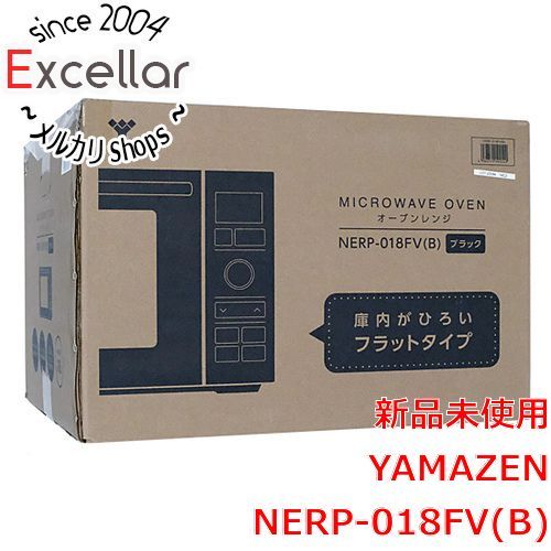 bn:16] YAMAZEN フラットオーブンレンジ 18L NERP-018FV(B) ブラック