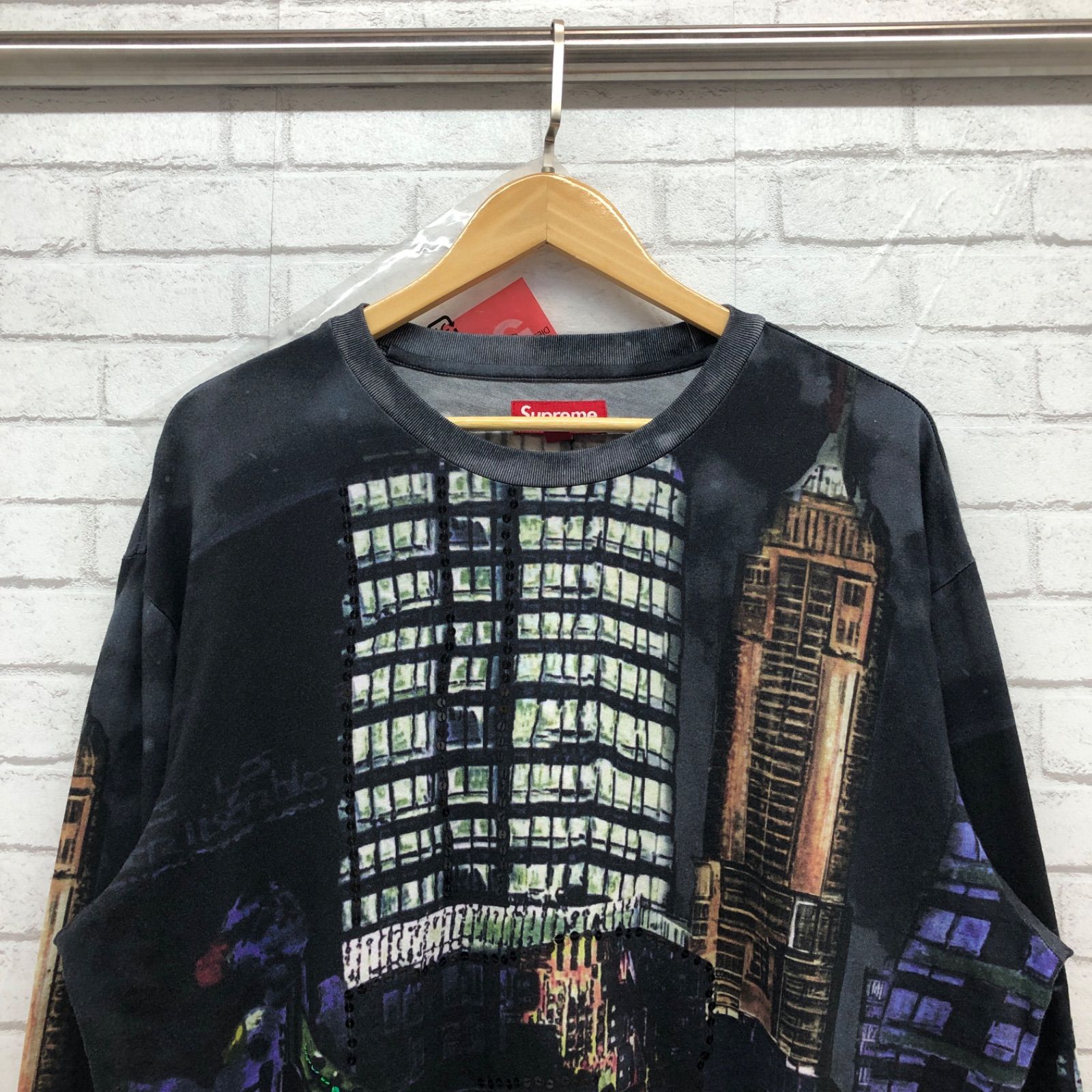 25SS Supreme シュプリーム Skyline Sequin L/S TOP スケート L
