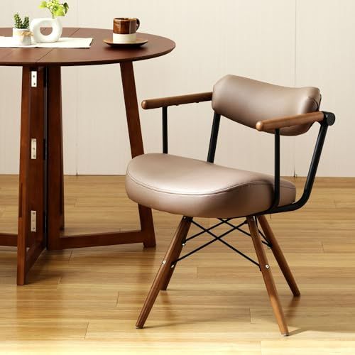 ドウシシャ ノセルチェア 高座椅子 ダイニングチェア 回転背もたれに背中をのせるから長時間座っても疲れにくい 腰が痛くならない 姿勢が良くなる椅子 キャスパーチェア 姿勢 骨盤 腰痛対策 高齢者 組立簡単 ブラウン RE-PC BR