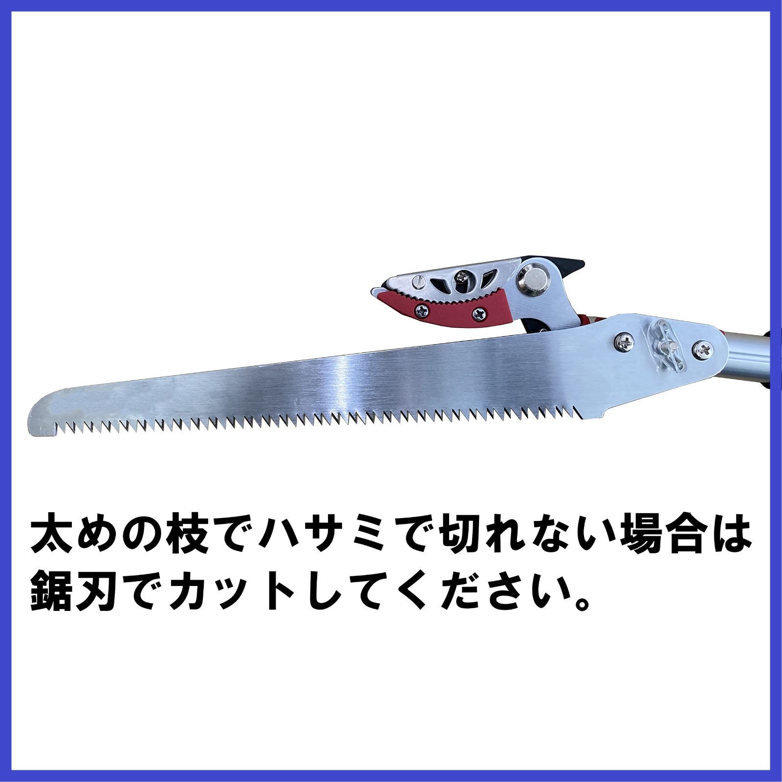  comcon 大進 収納 に便利な伸縮式 高枝切鋏 3 m 高枝切り鋏 高枝切りはさみ 高枝切りバサミ のこぎり付き 鋸付き 太枝 5 まで剪定 軽量 コンパクト 伸縮 つかみ機能付き 剪定鋏 強力 高枝 枝きりばさみ 剪定 高枝切り ガーデニング その他 文房具 事務用品