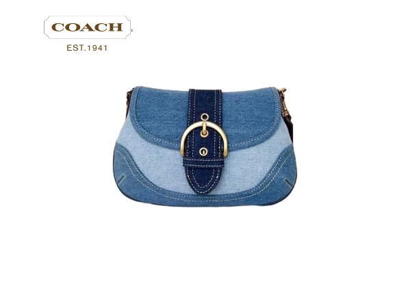 コーチCoach Soho ショルダー バッグ ハンドバッグリジェネラティブル デニムアウトレット品 CR737