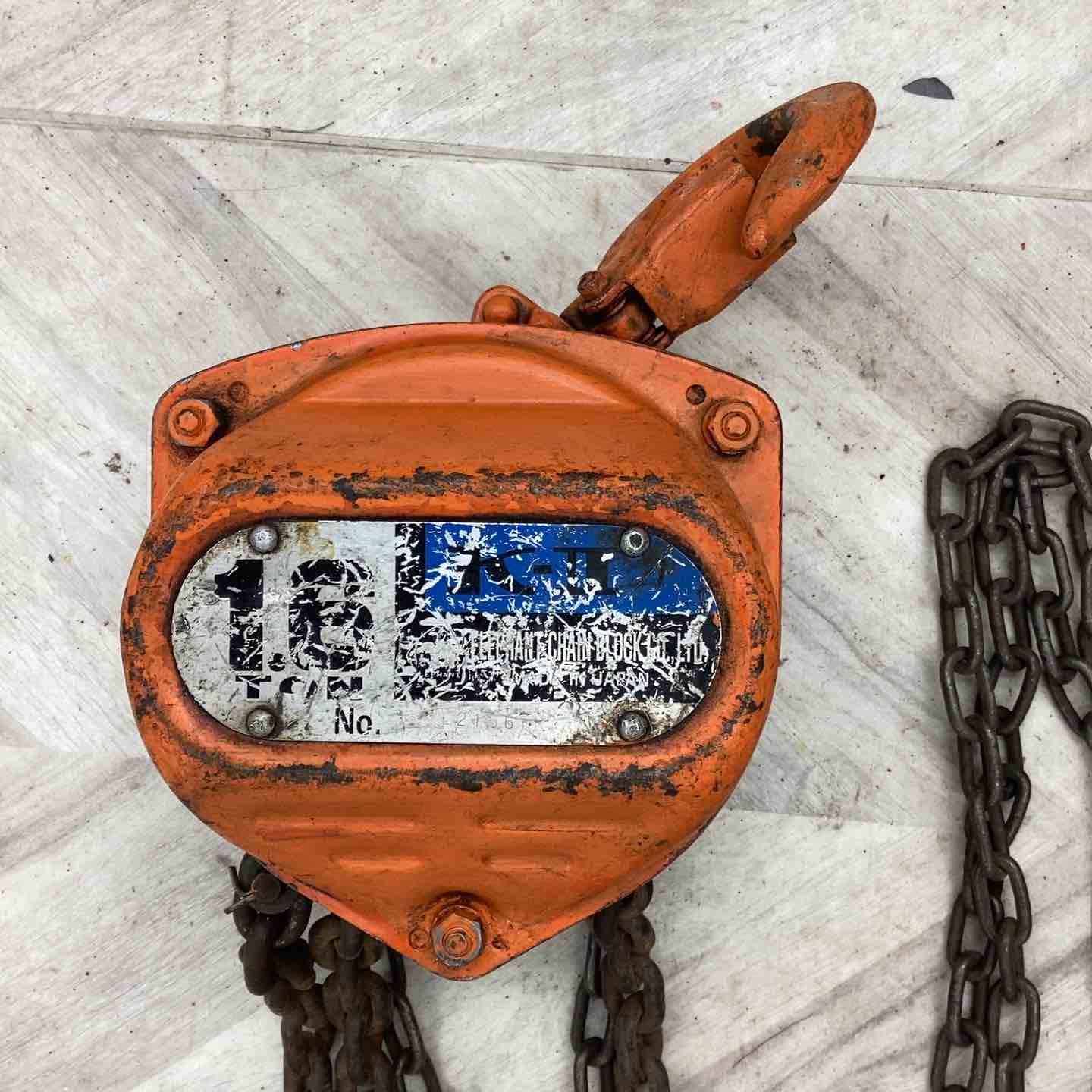 象印 チェーンブロック K-2 1.6t K-01625 越谷店