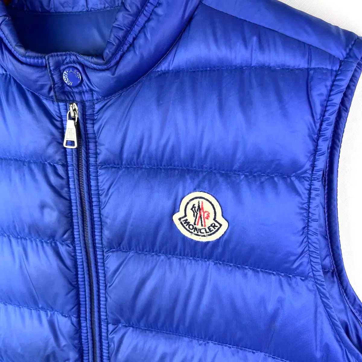 MONCLER モンクレール キッズ 青 ダウン ベスト 12 anni 152cm STEELWINDOWSANDDOORS_COM