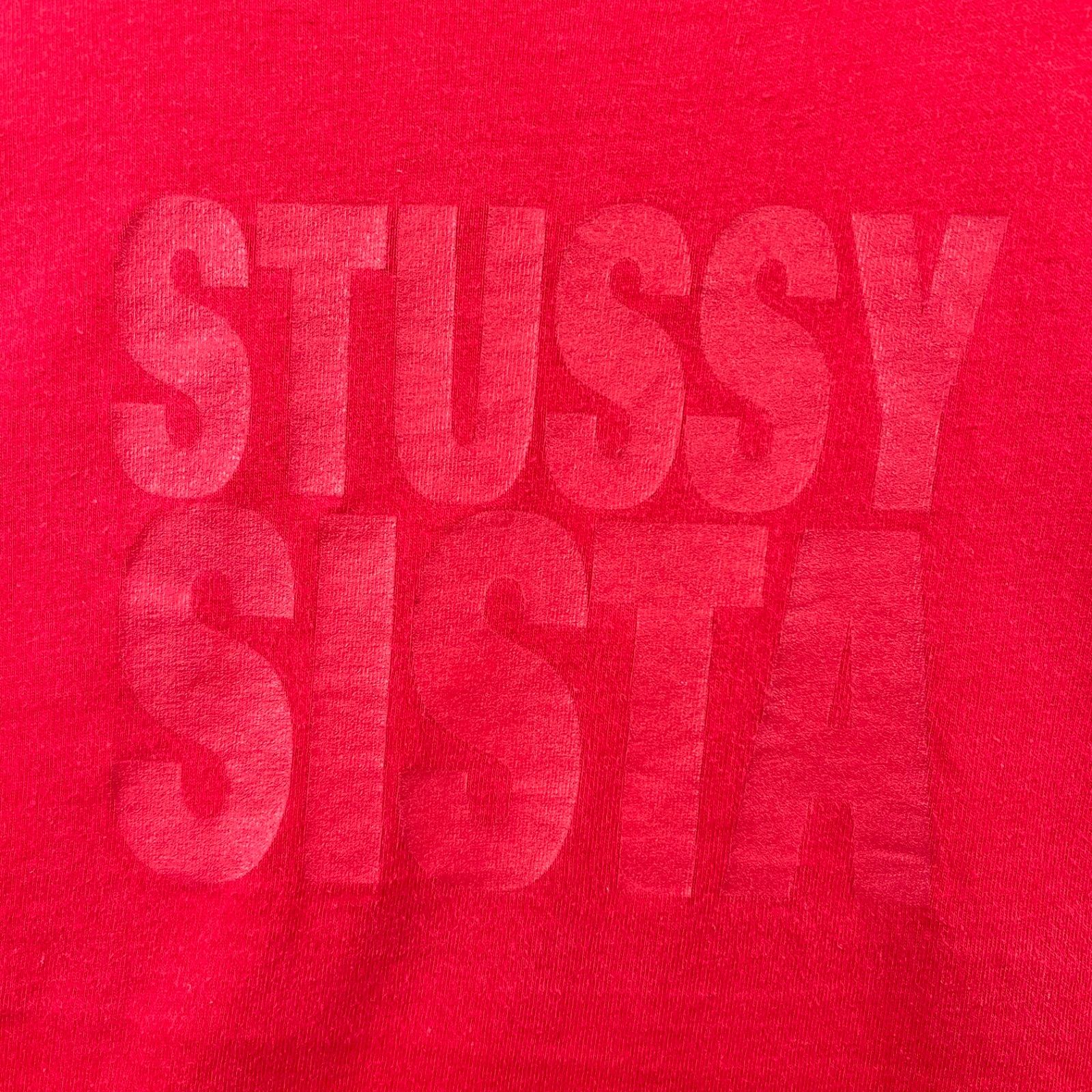 SISTA STUSSY OLDステューシー 90s パイルカットソー USA製 STUSSY 90s old USA SISTA print Tee M ステューシー シスタ