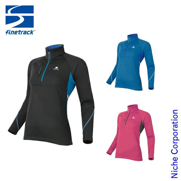 ファイントラック ドラウトクロー ジップネック Women s FMW0512 L CN カーボン