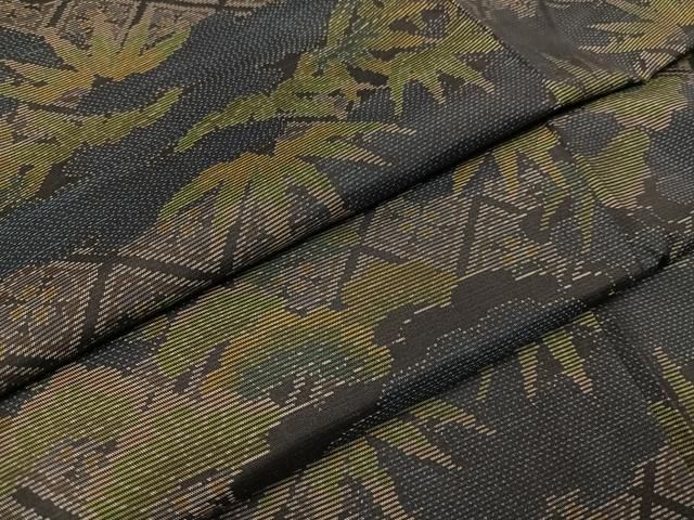 平和屋着物●本場大島紬 松笹文 正絹 AABA8932ph