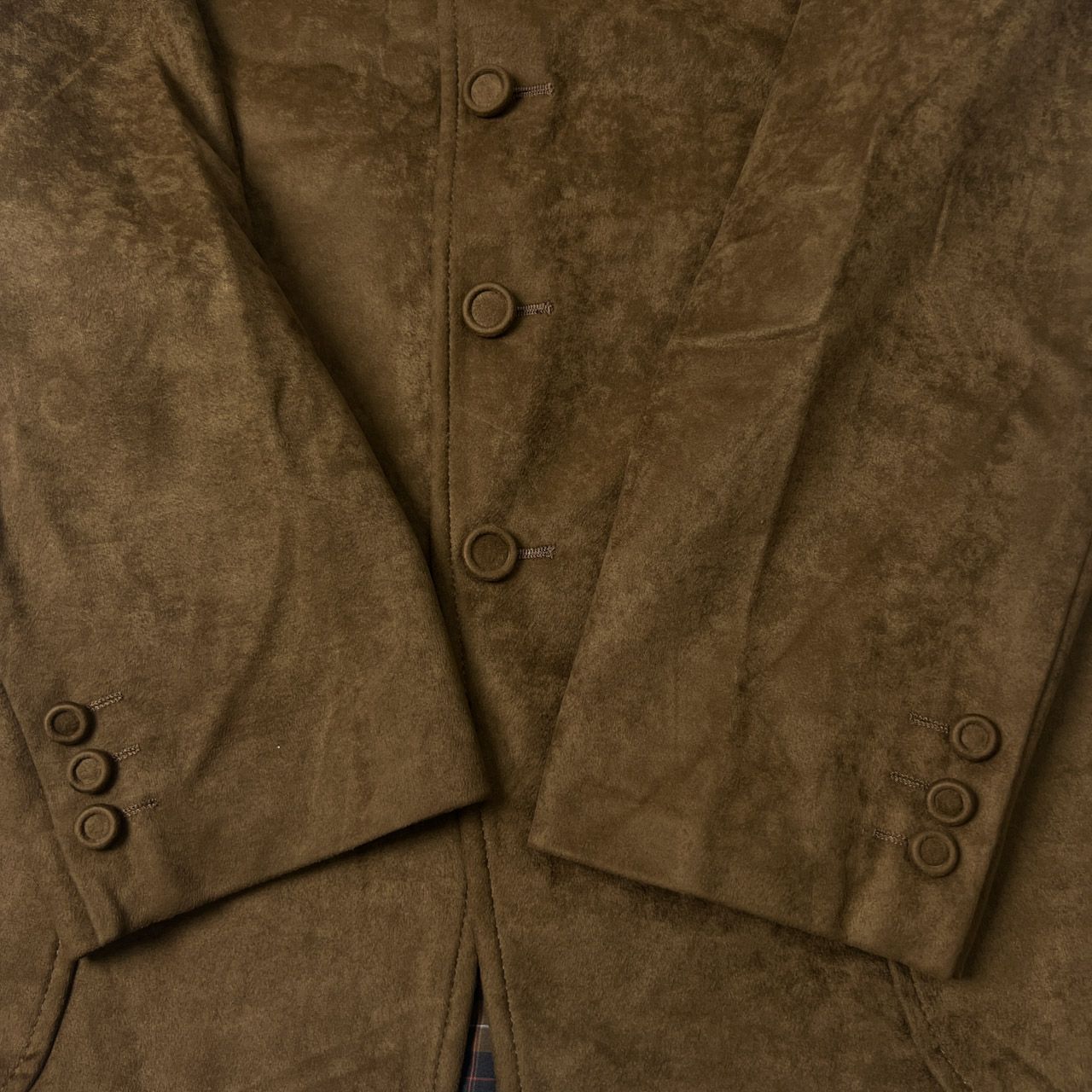 Karl Helmut カールヘルム 裏チェック スエード カバーオール