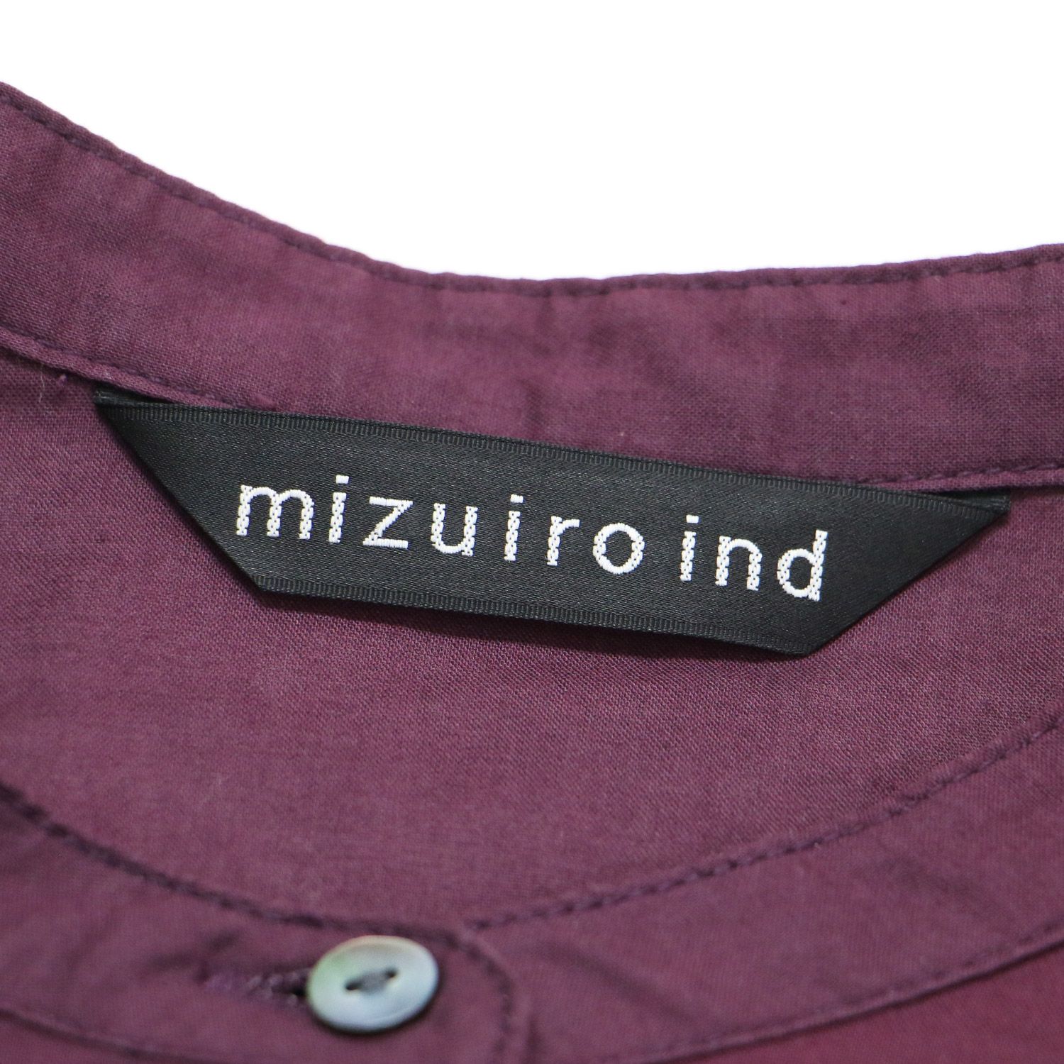 mizuiro ind ミズイロインド シャツ ワイン サイズ:F / 24秋冬