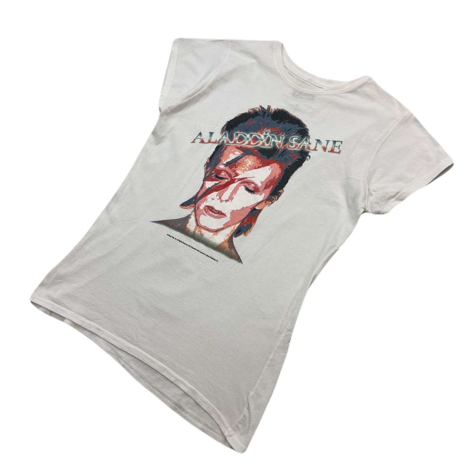 デビッドボウイ バンドTシャツ レディース XL ホワイト 【 イギリス製 