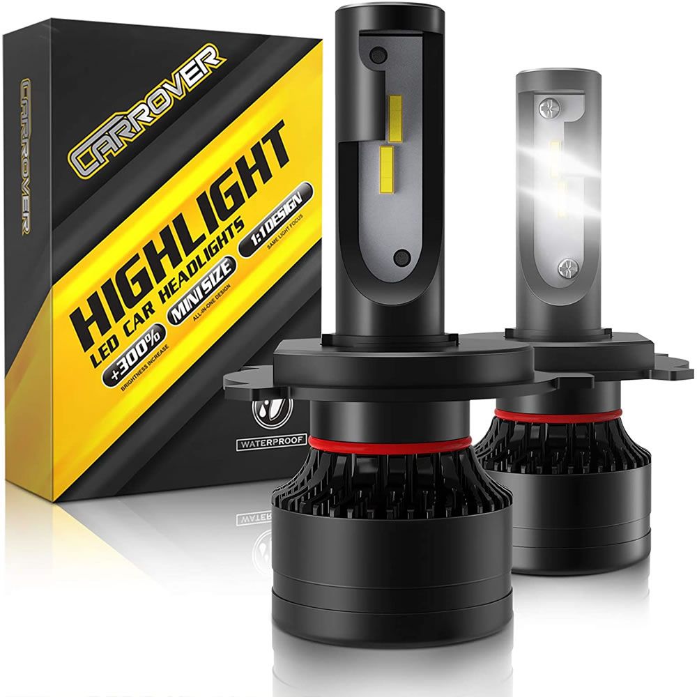 100W H4 LED ヘッドライト GP3 フリードスパイクハイブリッド 2個セット 12V 20000ルーメン 6000ケルビン