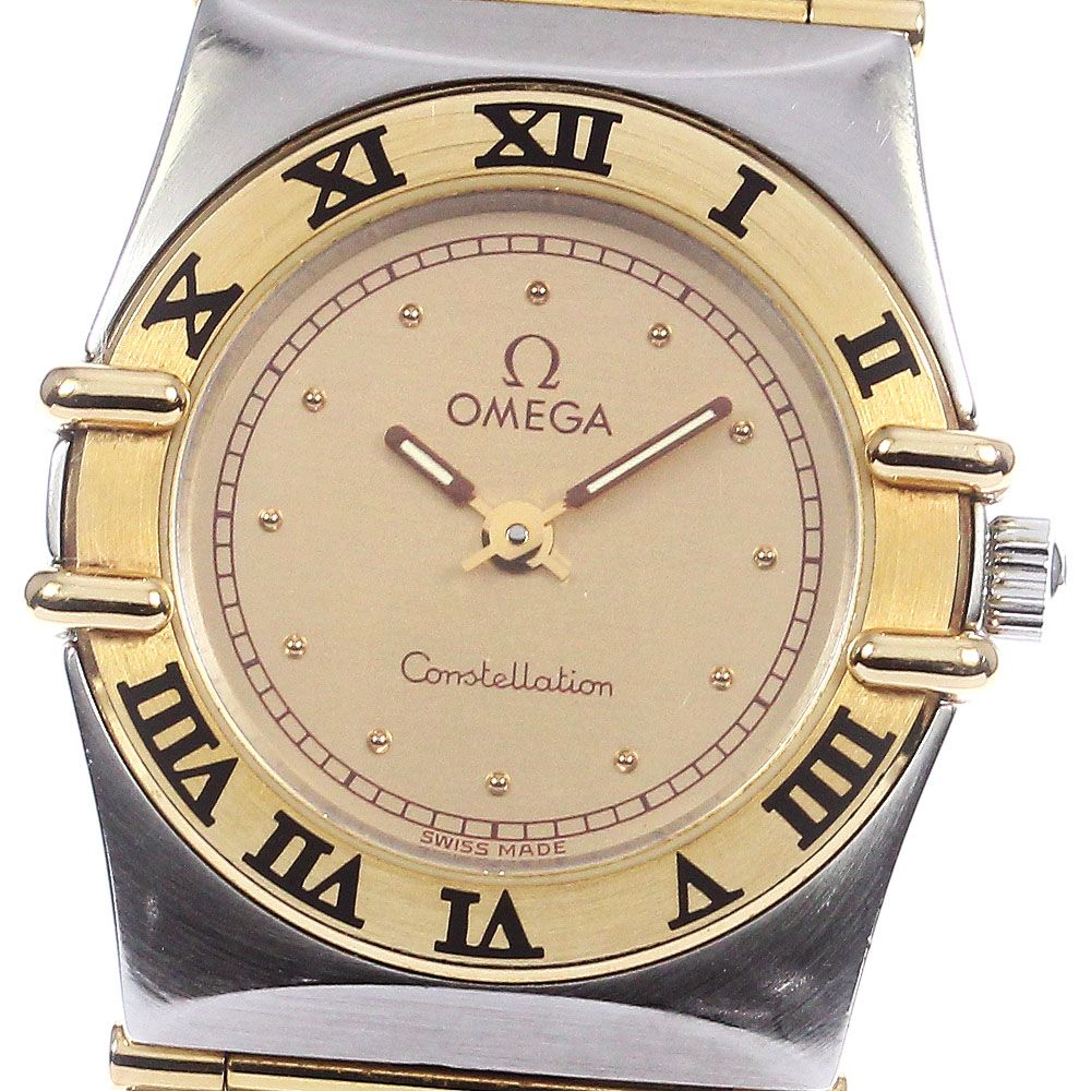 オメガ　レディース オメガ OMEGA コンステレーション YGベゼル フルバー クォーツ