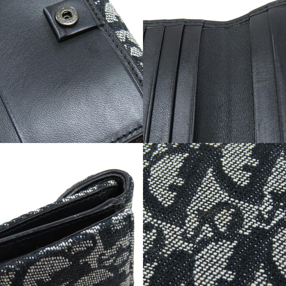 CHRISTIAN DIOR クリスチャンディオール サドル トロッター柄 二つ折り