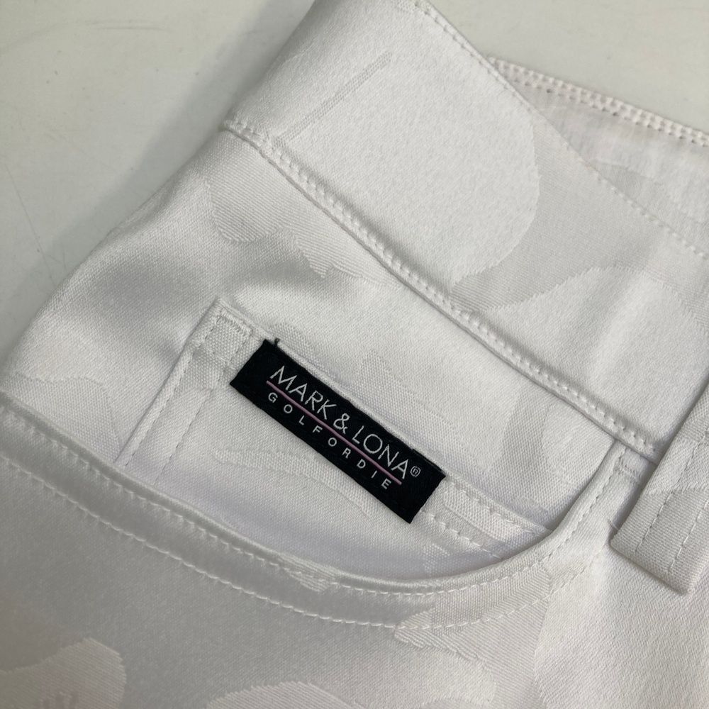 【送料無料 】 サイズ 36 MARK-LONA マークアンドロナ モデル ストレッチパンツ カモフラ 迷彩柄 ホワイト系 240101523257 ゴルフウェア レディース ストスト 真作保証