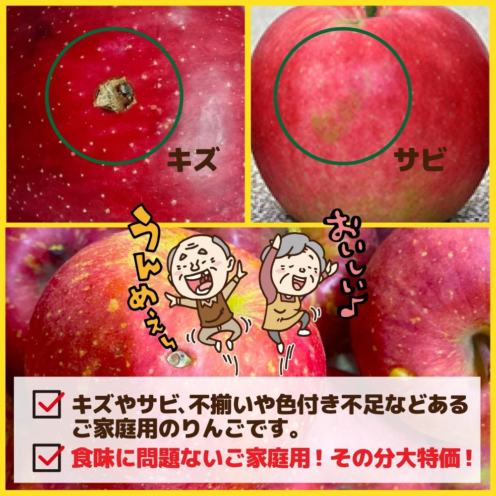 5kg】訳あり品種お任せ りんご 青果市場直送 - メルカリ