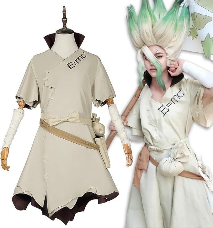 Dr.STONE 七海龍水 コスプレ衣装（Lサイズ）・ウィッグ付 ドクター
