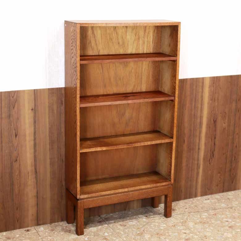 オープンブックケース 足つき 本棚 オーク ヴィンテージ 木製 レトロ