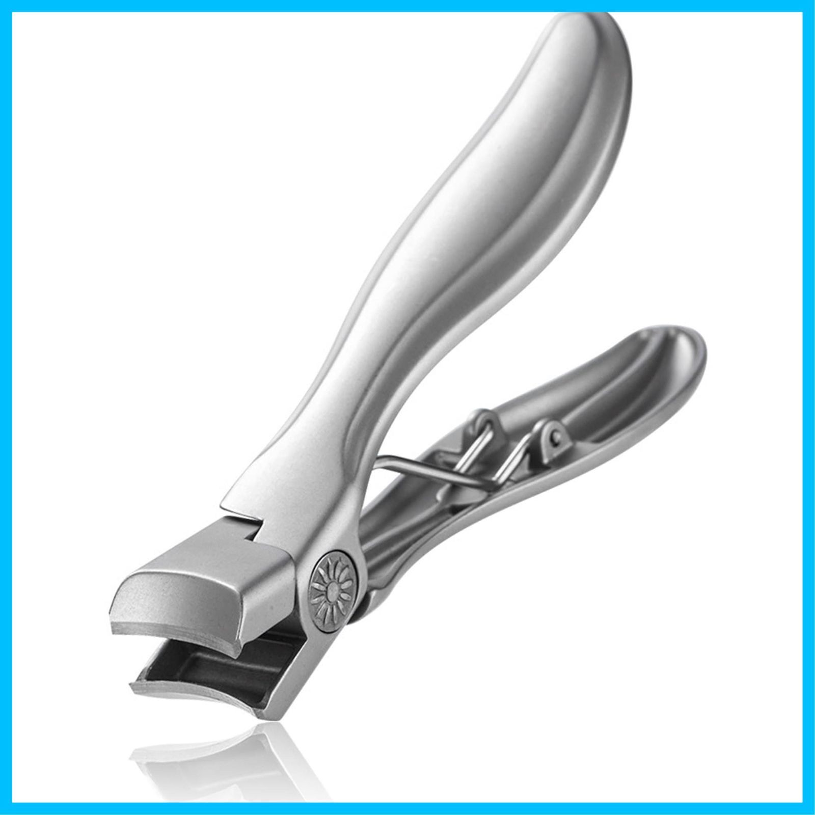 老人 足 飛び散らない 介護 よく切れる 厚い爪 足の爪 大きく開く爪切り シルバー つめきり 足用 爪切り TKhits