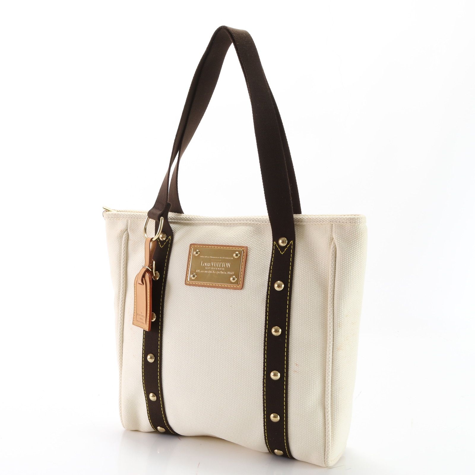 美品 ルイヴィトン アンティグア カバ MM M40036 レザー キャンバス