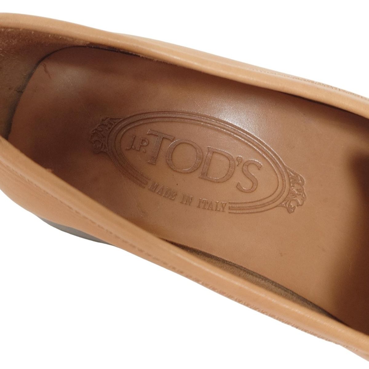 TOD'S(トッズ) ローファー 36 1/2 レディース - ライトブラウン