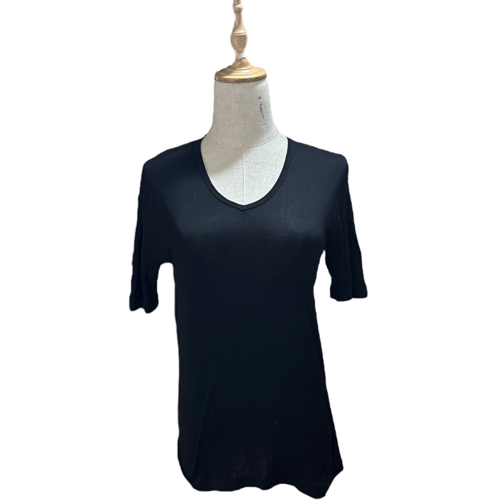 GUCCI(グッチ) V-neck Short Sleeve Knit Sewn Cut and Sewn Vネック