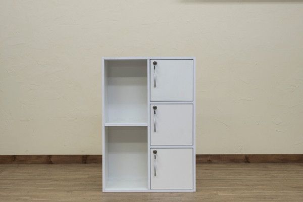 マルチラック 鍵付き 収納家具 本棚・ラック・カラーボックス FB