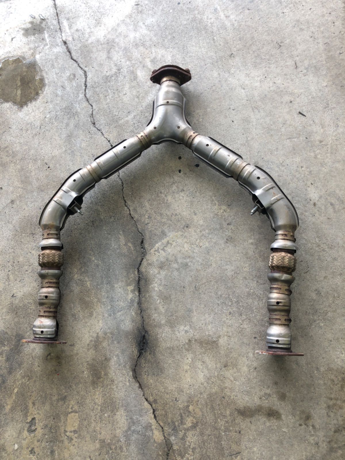 ランクル100 76.3mm フロントパイプ ディーゼル用 車検OK トヨタ