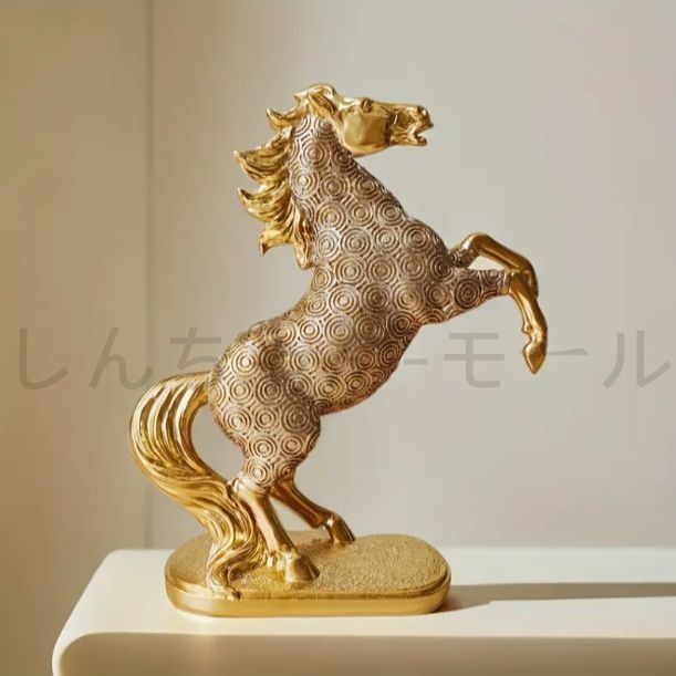 馬のオブジェ　アンティーク風　ゴールド　金　鍵かけ　物かけれる image2091.gif