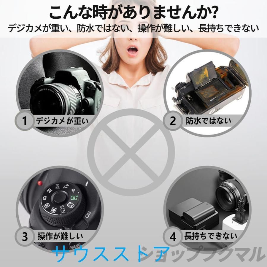 Wi-Fi搭載防水アクションカメラ 170度広角レンズ Wi-Fi搭載防水