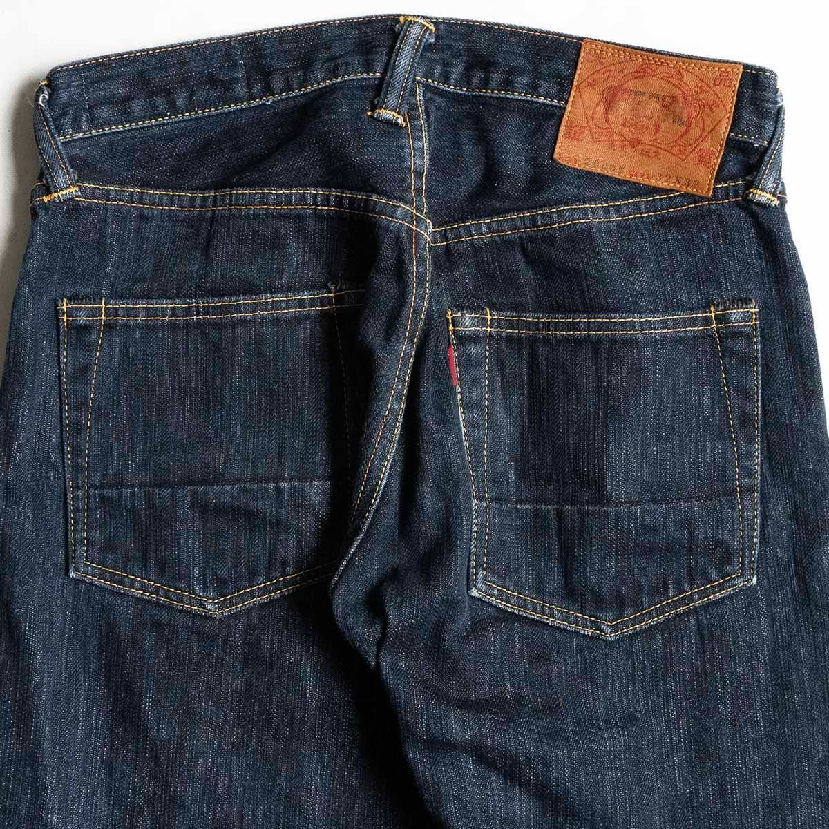 EVISU デニム Size 28x33.5 Vintage Evis Big Daicock Painted Japan Denim