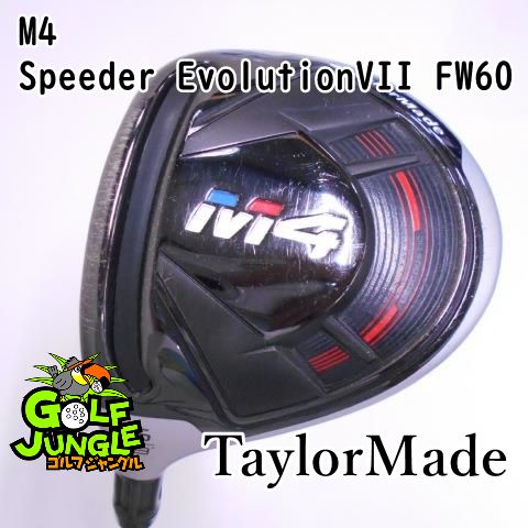 【中古】レフティーフェアウェイウッド テーラーメイド M4 Speeder EvolutionVII FW60 SR 18 フェアウェイウッド カーボンシャフト おすすめ メンズ 左 [3990]