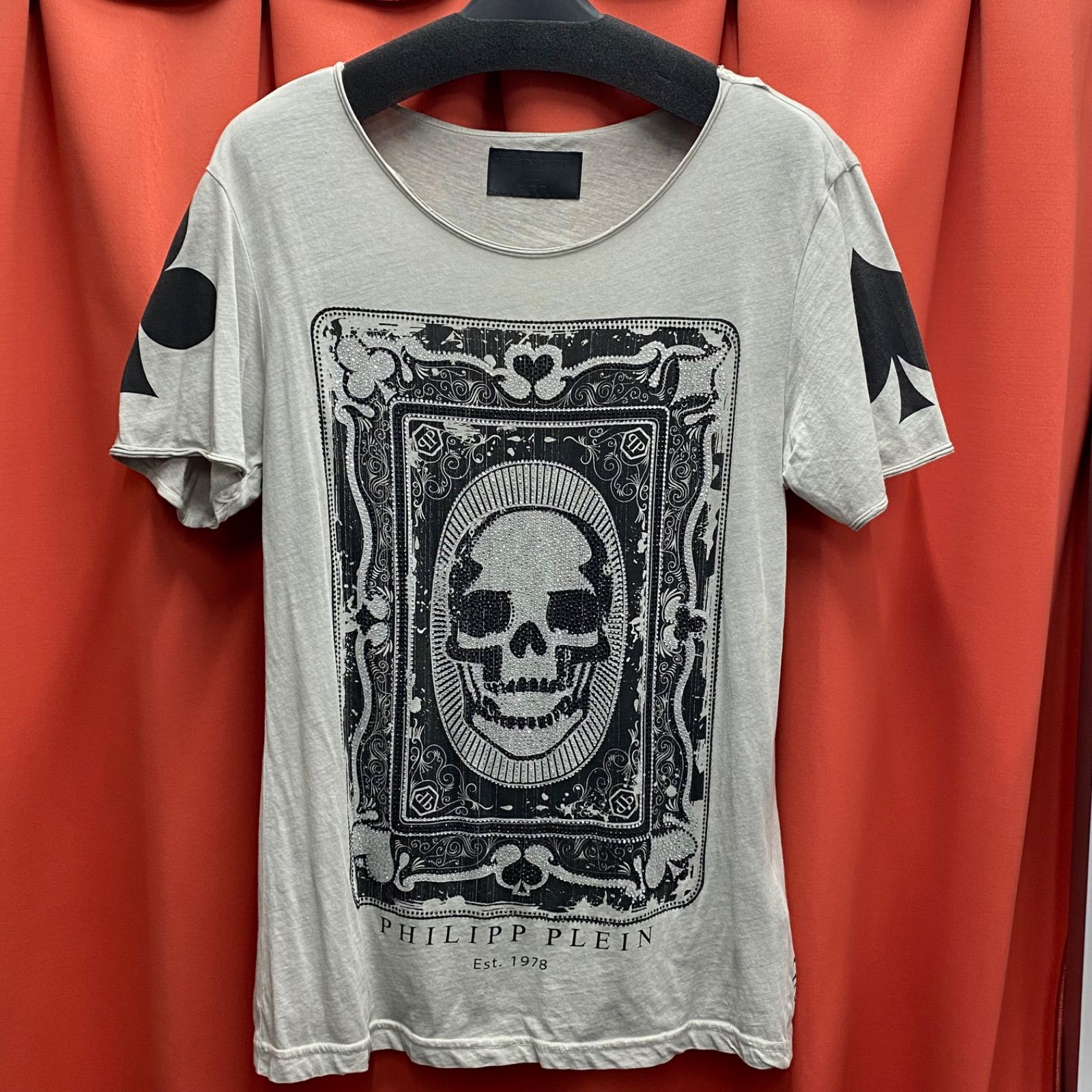 PHILIPP PLEIN　フィリッププレイン　スカル　刺繍　バッファロー PHILIPP PLEIN フィリッププレイン スカル 刺繍 バッファロー メンズ