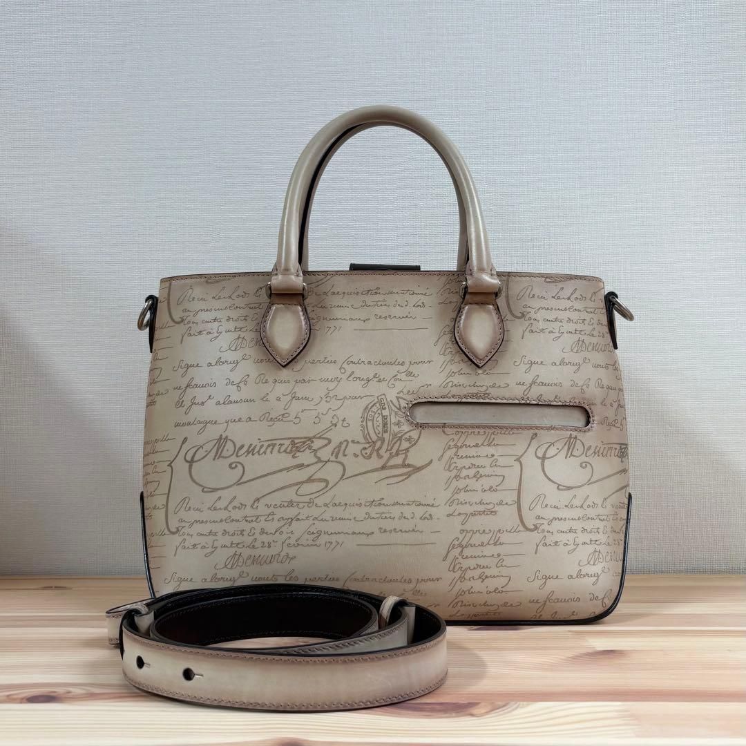 限定・オッソ　Berluti トゥジュールXS 2way トートバッグ　レザー 限定・オッソ Berluti トゥジュールXS 2way トートバッグ レザー