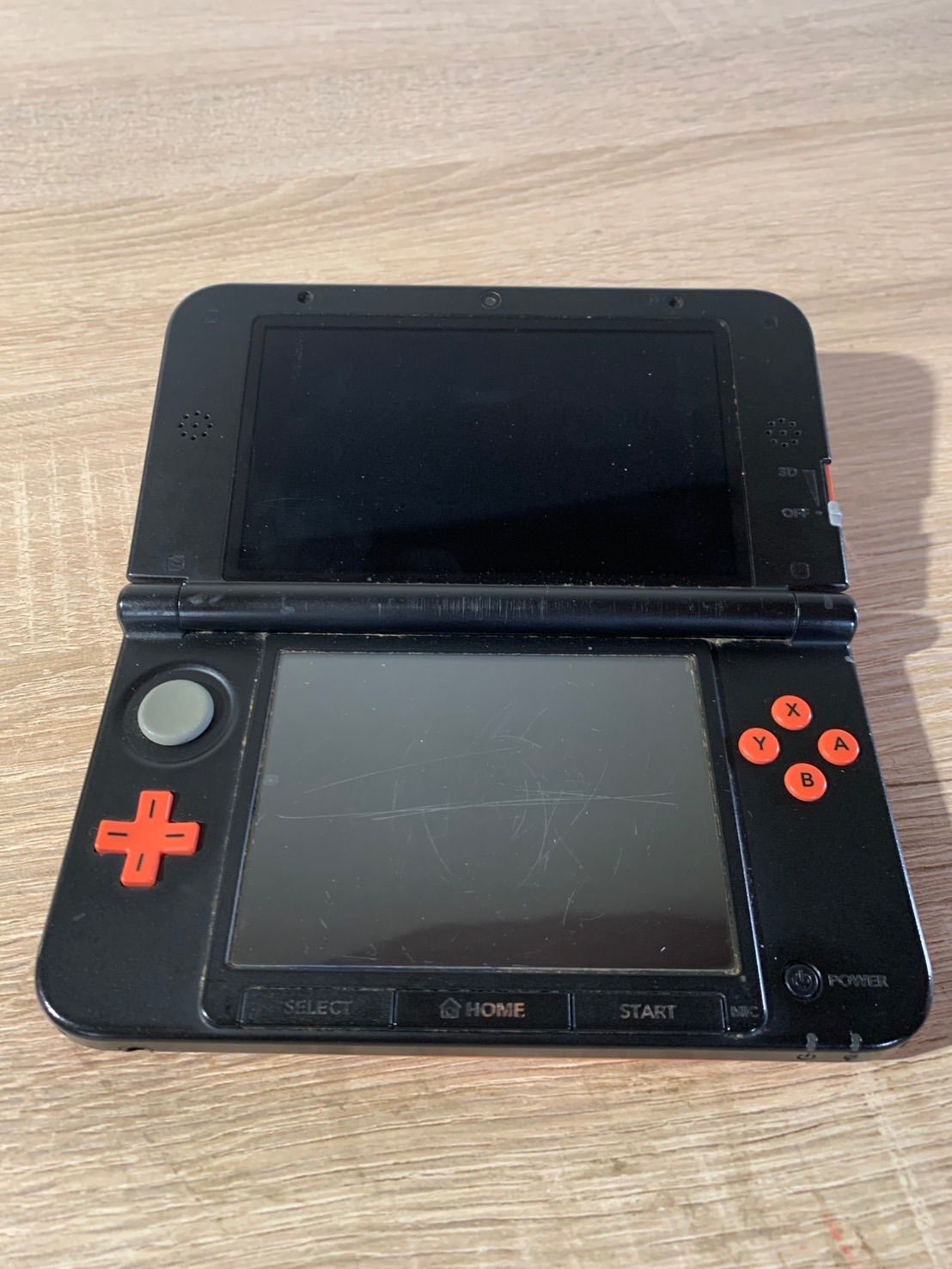 5537 Nintendo ニンテンドー 3DS LL オレンジ ジャンク品 UP786_INFO