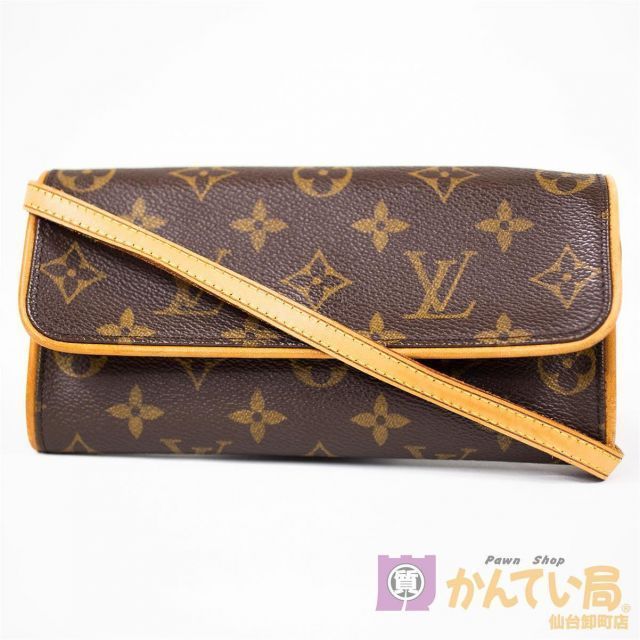 LOUIS M51852 VUITTON◇ポシェット・ツインPM_モノグラム・キャンバス_BRW/PVC/BRW