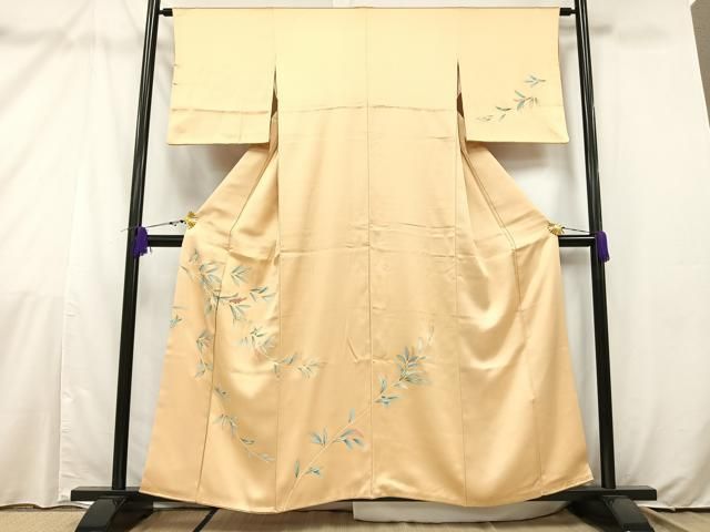 平和屋着物□上質な小紋 吉祥草花文 金彩 やまと誂製 正絹 逸品