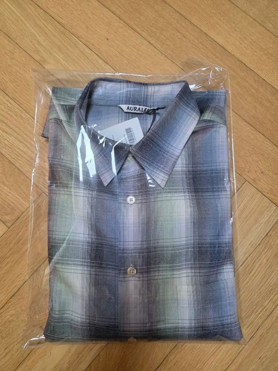 AURALEE オーラリー 25fw スーパーライト ブルーグリーンチェックシャツ