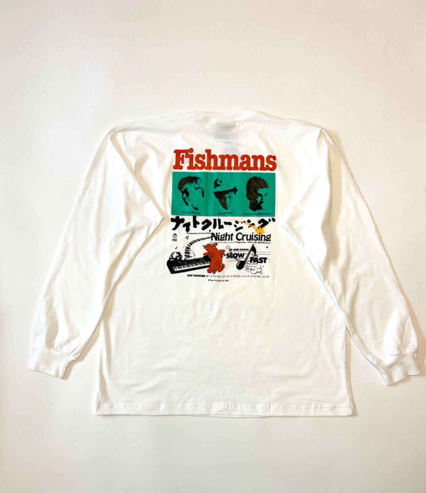 PASS THE PEAS Fishmans フィッシュマンズ L/S Tee White ロンT - メルカリ