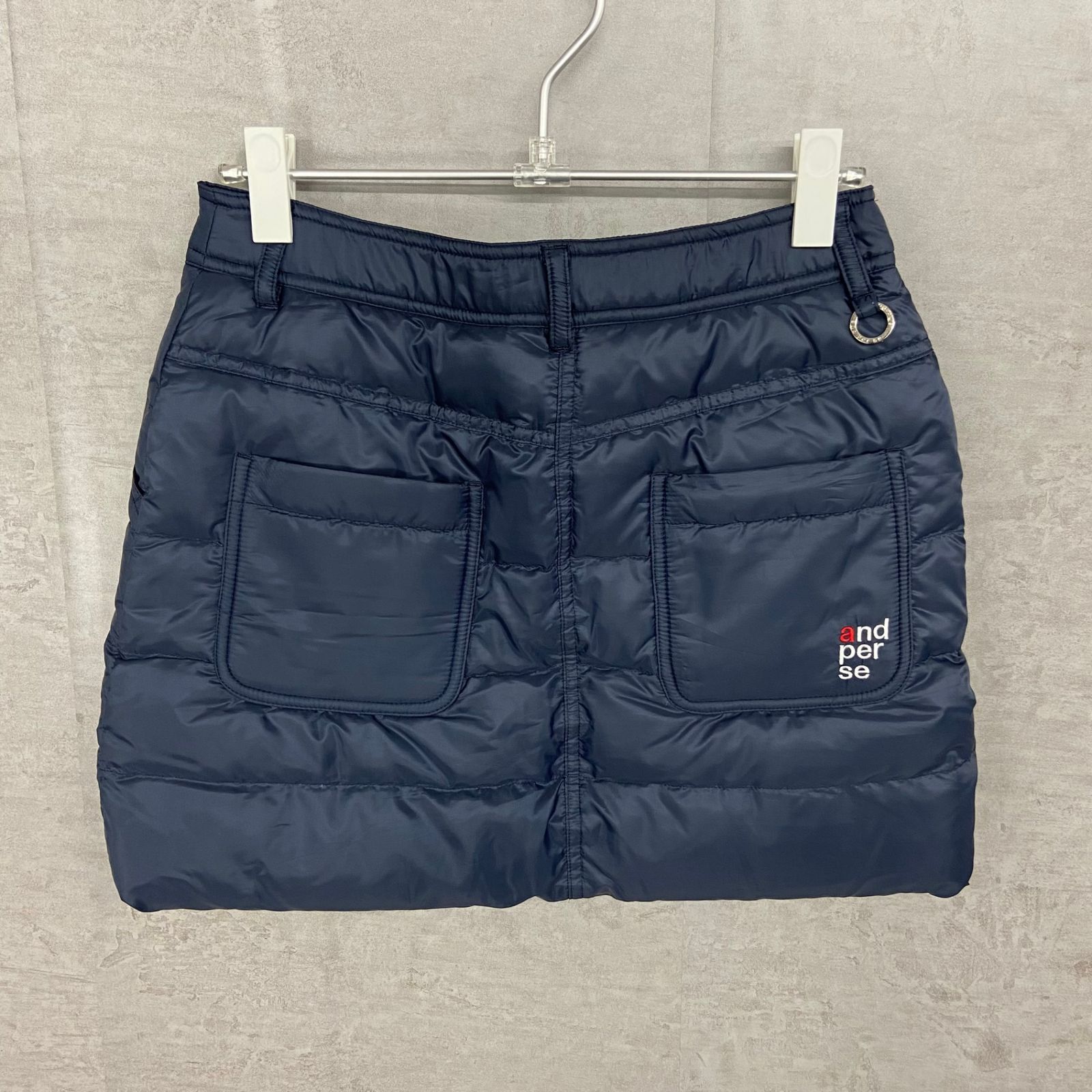 アンパスィ レディース ゴルフウェア ダウンスカート M ネイビー and
