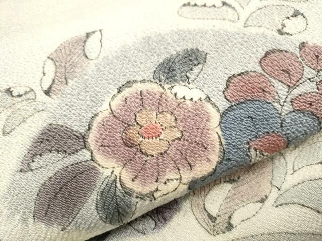 平和屋着物○塩瀬 九寸名古屋帯 絞り 辻が花 鬼しぼ縮緬 正絹 逸品