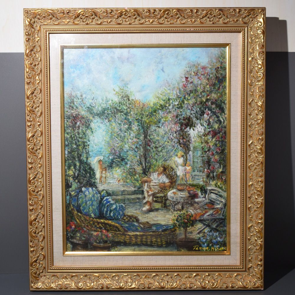 作者 作品名 不明 人物画 風景画 額装 絵画 インテリア 印象派風