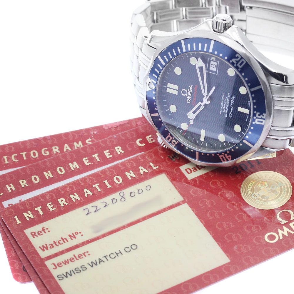 オメガ OMEGA 2220.80 シーマスター 自動巻き 良品箱・保証書有り 