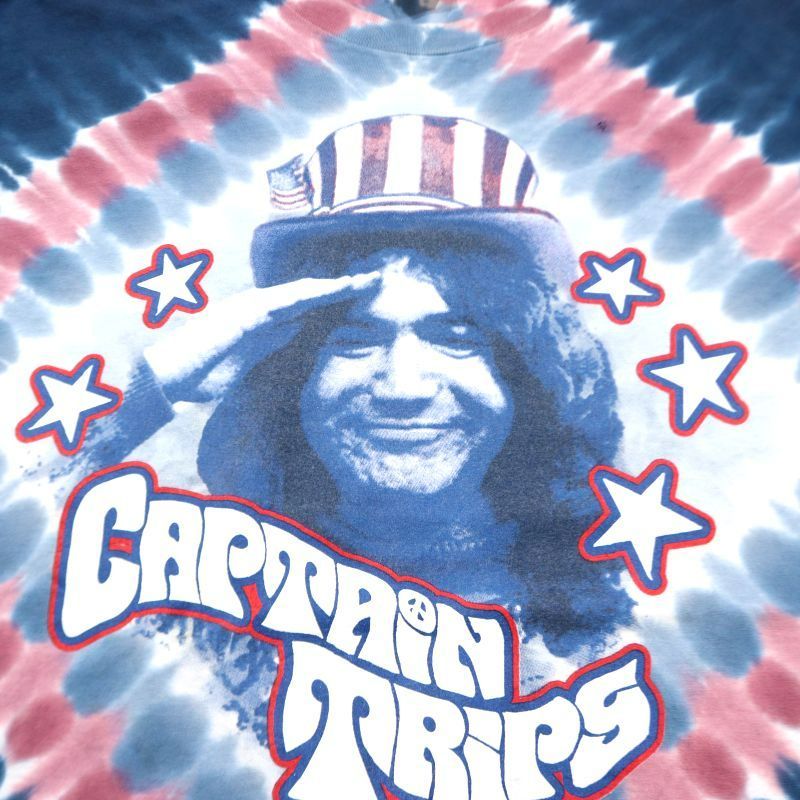 00s USA製 ジェリー・ガルシア JERRY GARCIA LIQUID BLUE タイダイ柄 キャプテン トリップス バンドＴシャツ メンズ  表記XLサイズ - メルカリ