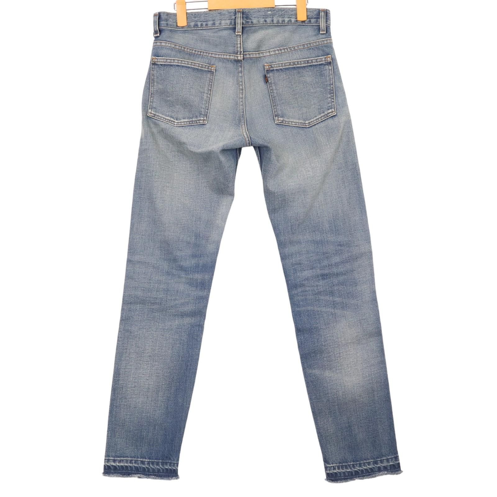 LEVI'S VINTAGE CLOTHING / 606 SUPER SLIM FUTURE SHOCK リーバイス ビンテージ クロージング 1965モデル ダメージ加工 スーパースリム デニム パンツ ジーンズ LVC 表記サイズ30　【2406】